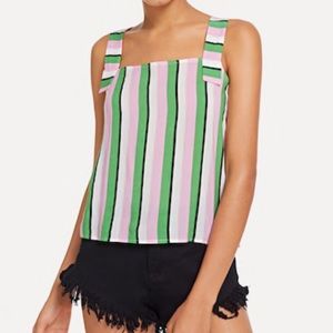 Colorful Striped Print Top